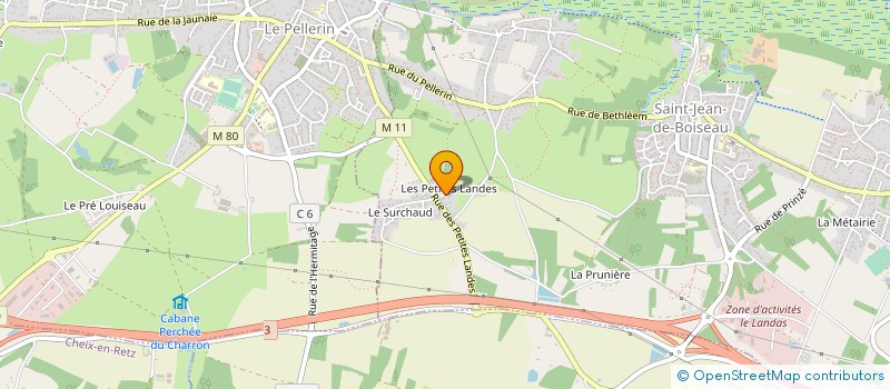 localisation de l'entreprise LES CHENAIS  CHEIX-EN-RETZ