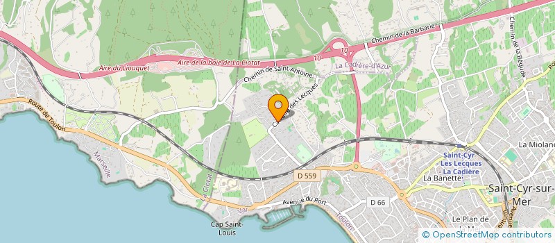 localisation de l'entreprise LES CHENAPANS à SAINT-CYR-SUR-MER