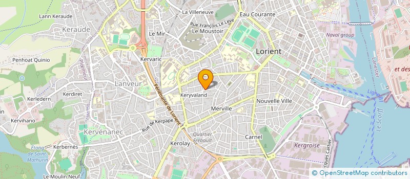 localisation de l'entreprise LES CHENES  LORIENT