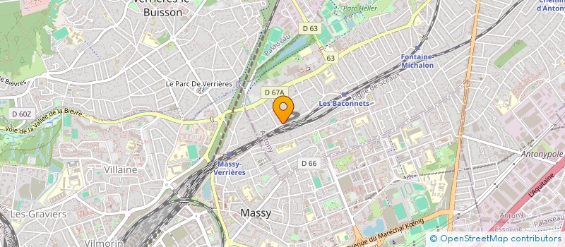 localisation de l'entreprise LES CHENES à ANTONY