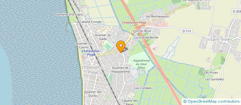 localisation de l'entreprise LES CHENES à CHATELAILLON-PLAGE