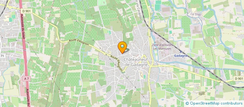 localisation de l'entreprise LES CHENES  CHATEAUNEUF-DE-GADAGNE