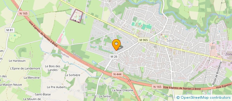 localisation de l'entreprise LES CHENES à SAUTRON