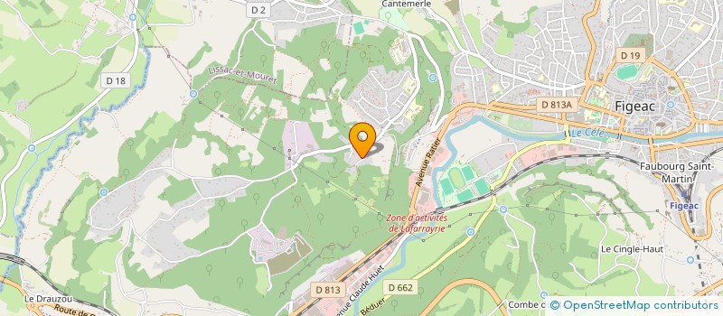 localisation de l'entreprise LES CHENES  CAMBES