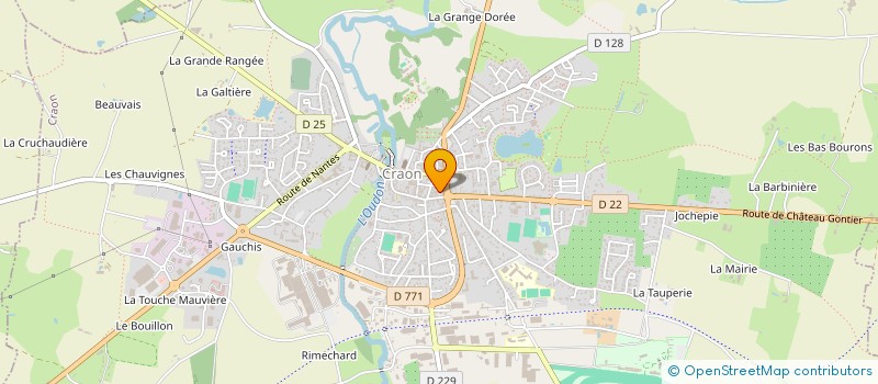 localisation de l'entreprise LES CHENES à CRAON
