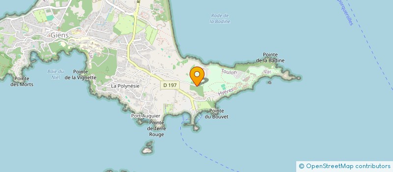 localisation de l'entreprise LES CHENES à HYERES