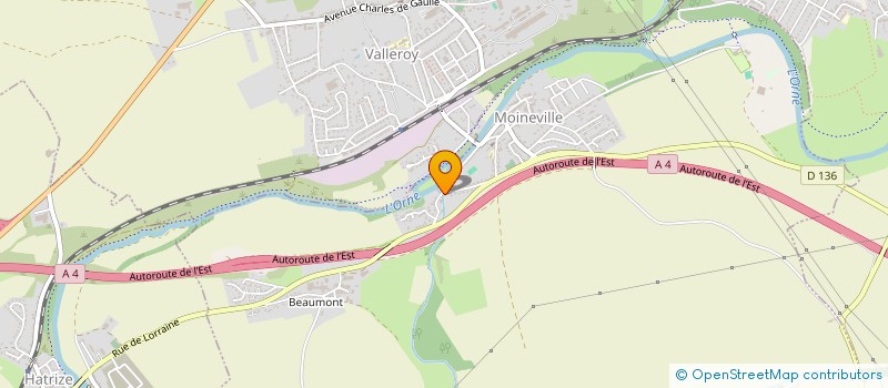 localisation de l'entreprise LES CHENES  MOINEVILLE
