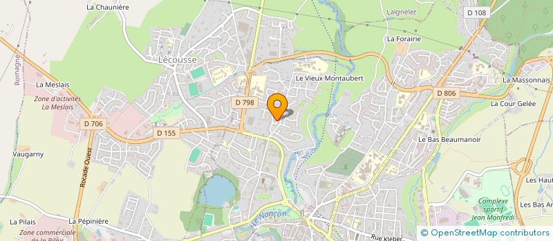 localisation de l'entreprise LES CHENES  FOUGERES