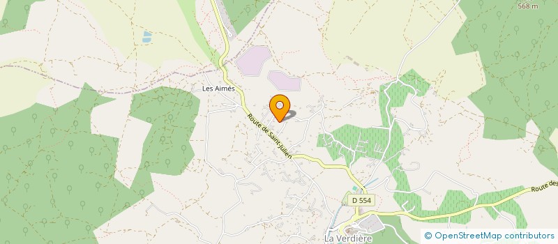 localisation de l'entreprise LES CHENES à LA VERDIERE