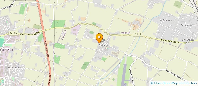 localisation de l'entreprise LES CHENES à CHABEUIL