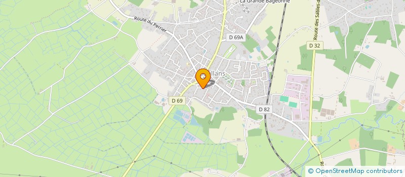 localisation de l'entreprise LES CHENES à SOULLANS