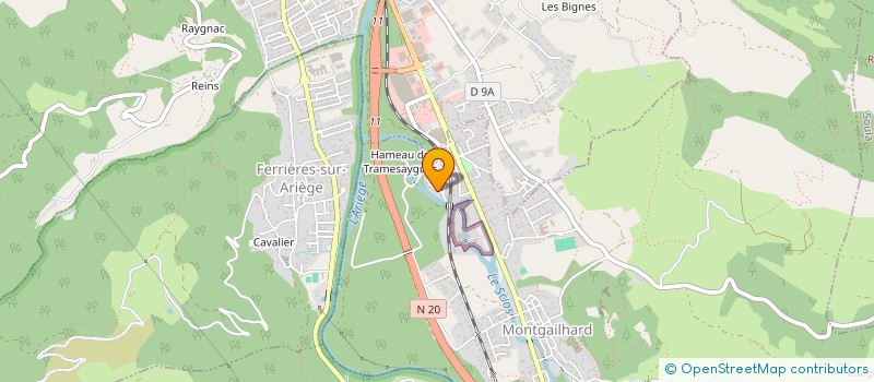 localisation de l'entreprise LES CHENES à MONTGAILHARD