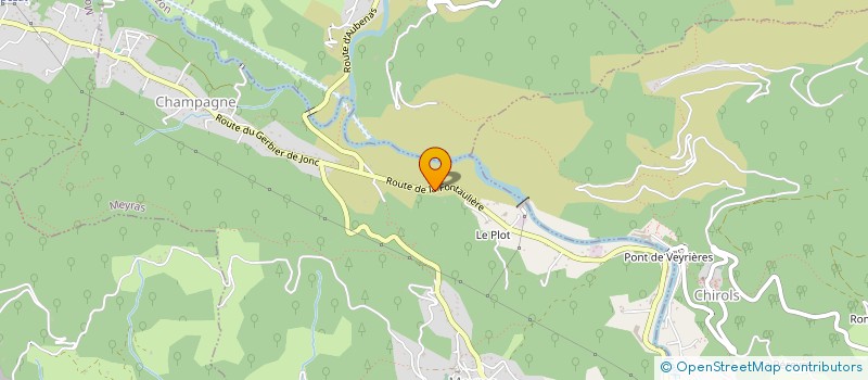 localisation de l'entreprise LES CHENES à MEYRAS