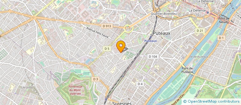 localisation de l'entreprise LES CHENES à SURESNES