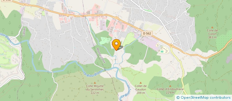 localisation de l'entreprise LES CHENES à MONTAUROUX