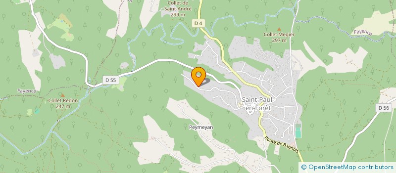 localisation de l'entreprise LES CHENES à SAINT-PAUL-EN-FORET