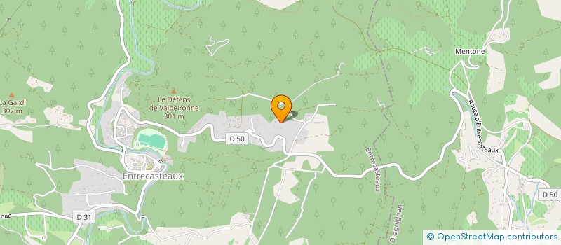 localisation de l'entreprise LES CHENES  ENTRECASTEAUX