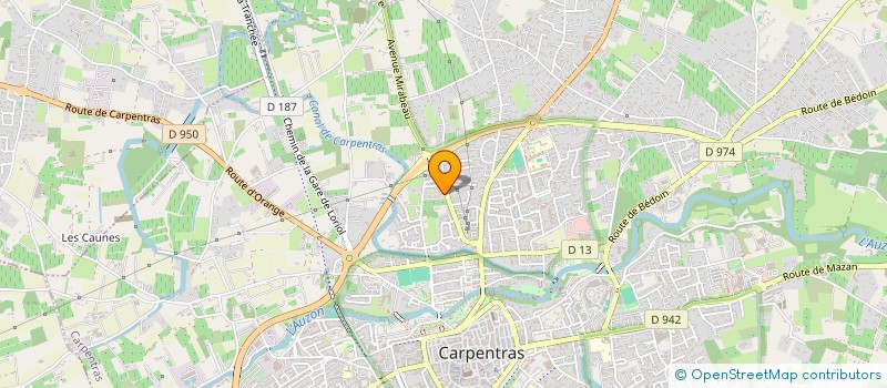 localisation de l'entreprise LES CHENES  CARPENTRAS