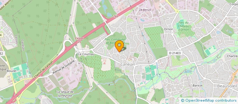 localisation de l'entreprise LES CHENES  CANEJAN