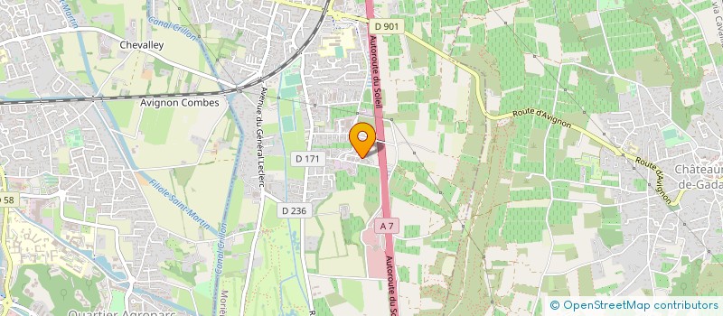 localisation de l'entreprise LES CHENES  MORIERES-LES-AVIGNON