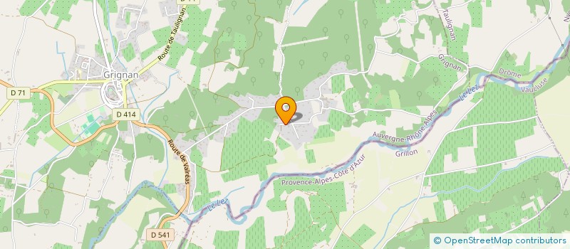 localisation de l'entreprise LES CHENES  GRIGNAN