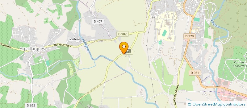 localisation de l'entreprise LES CHENES BLANCS à ARPAILLARGUES-ET-AUREILLAC