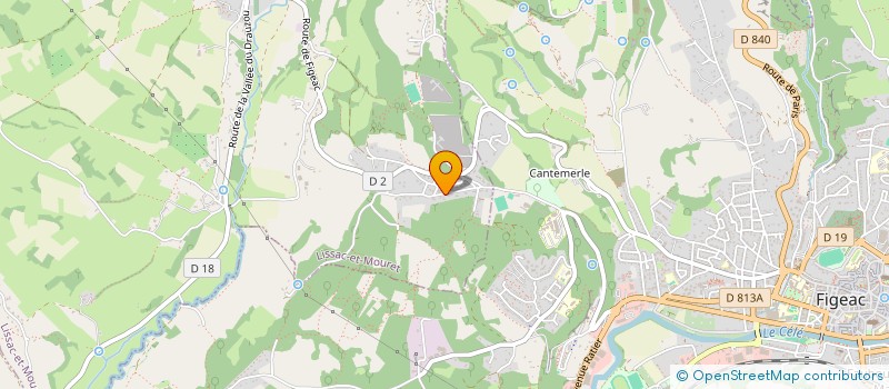 localisation de l'entreprise LES CHENES BLANCS  LISSAC-ET-MOURET