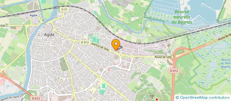 localisation de l'entreprise LES CHENES BLANCS  AGDE