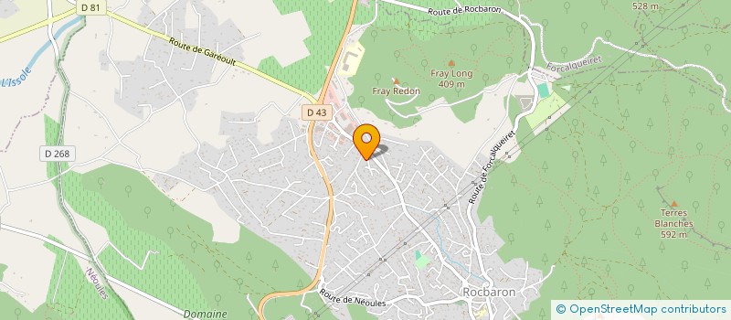 localisation de l'entreprise LES CHENES BLANCS  ROCBARON