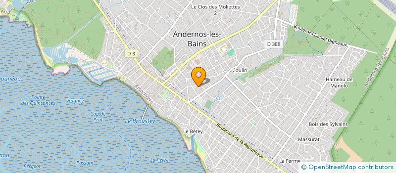 localisation de l'entreprise LES CHENES CANADIENS  ANDERNOS-LES-BAINS