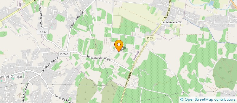 localisation de l'entreprise LES CHENES DE L'AMITIE  BOISSET-ET-GAUJAC