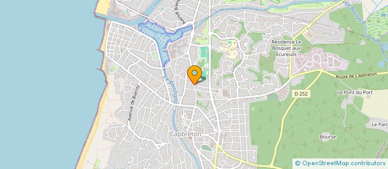 localisation de l'entreprise LES CHENES LIEGES à CAPBRETON