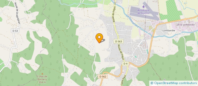 localisation de l'entreprise LES CHENES ROUGES  FAYENCE