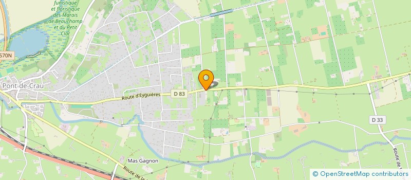 localisation de l'entreprise LES CHENES VERTS à ARLES
