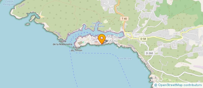 localisation de l'entreprise LES CHENES VERTS à BONIFACIO
