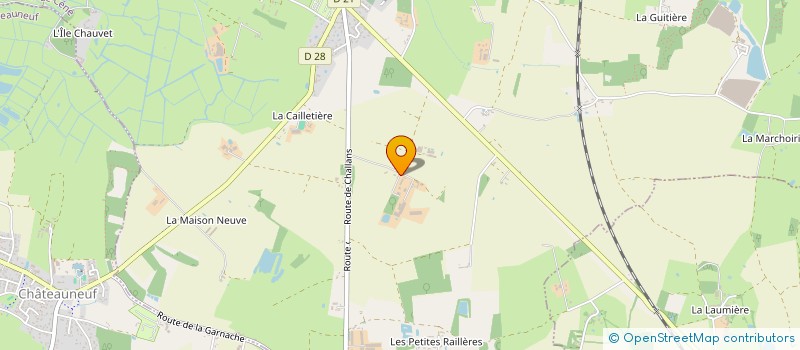 localisation de l'entreprise LES CHENES VERTS  BOIS-DE-CENE