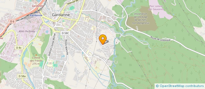 localisation de l'entreprise LES CHENES VERTS à GARDANNE