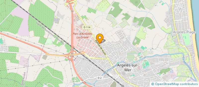 localisation de l'entreprise LES CHENES VERTS  ARGELES-SUR-MER