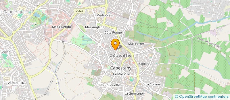 localisation de l'entreprise LES CHENES VERTS  CABESTANY