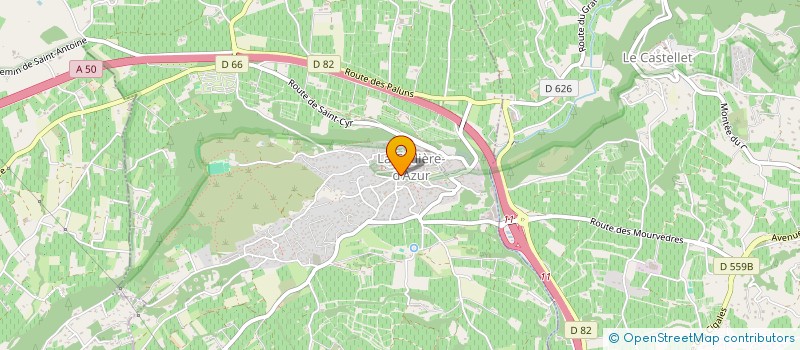 localisation de l'entreprise LES CHENES VERTS à LA CADIERE D'AZUR