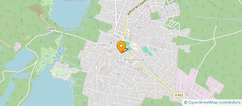 localisation de l'entreprise LES CHENES VERTS  BISCARROSSE