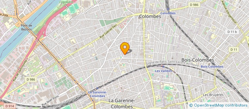 localisation de l'entreprise LES CHENES VERTS à COLOMBES