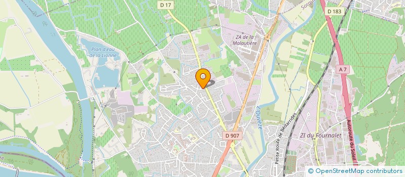 localisation de l'entreprise LES CHENES VERTS  SORGUES