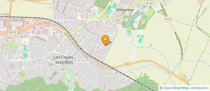 localisation de l'entreprise LES CHENES VERTS  VILLEPREUX