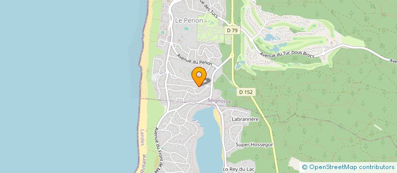 localisation de l'entreprise LES CHENES VERTS  SEIGNOSSE