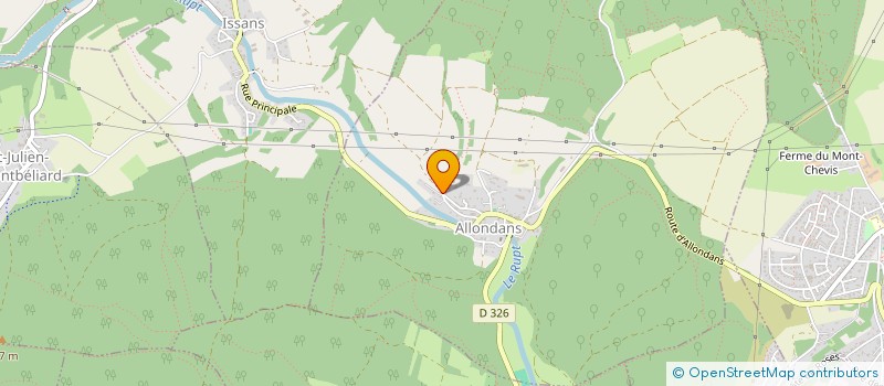 localisation de l'entreprise LES CHENES VERTS  ALLONDANS