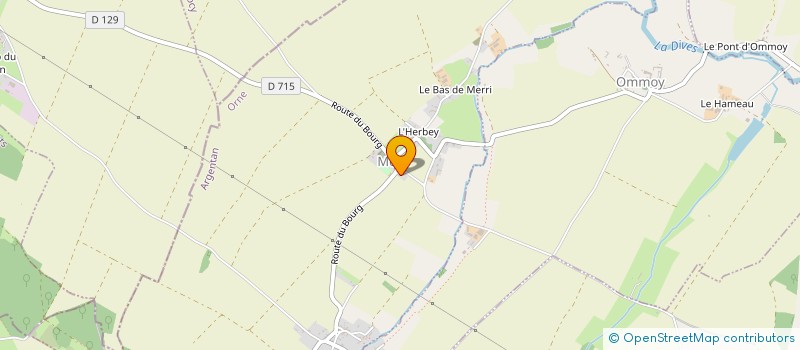 localisation de l'entreprise LES CHENES VERTS DE MERRI-OMMOY à MERRI