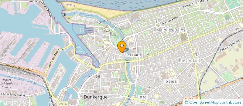 localisation de l'entreprise LES CHEQUES DU COEUR à DUNKERQUE