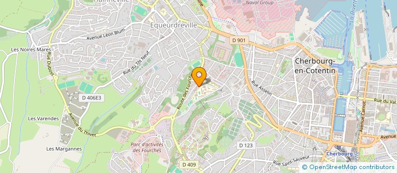 localisation de l'entreprise LES CHERBOURGEOISES SOLIDAIRES - (LCS) à CHERBOURG-EN-COTENTIN