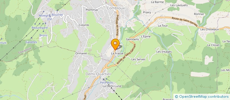 localisation de l'entreprise LES CHERES  COMBLOUX